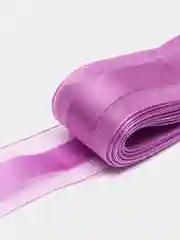 Сиреневый лента органза с атласом