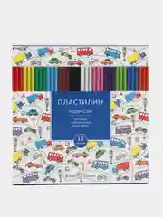 Пластилин восковой Bruno Visconti, коробка-пенал с разделителем, 12 цветов, 250 г