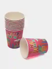 Конфетный набор бумажных стаканов "С днем рождения!", 10 штук