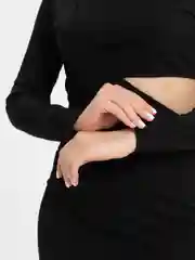 Черный спортивное платье