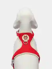 Красный шлейка с поводком, прогулочная, для собак и кошек, мягкая, с карабином