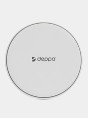 Беспроводное зарядное устройство Deppa Qi Fast Charger, 10 W, White