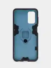 Синий меланж чехол противоударный с кольцом на Samsung Galaxy A04s (Самсунг Галакси А04с)