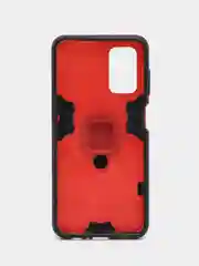 Красный чехол противоударный с кольцом на Samsung Galaxy A04s (Самсунг Галакси А04с)