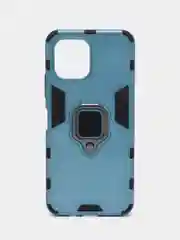 Синий меланж чехол противоударный на Huawei Nova Y61 (Хуавей Нова У61), с кольцом