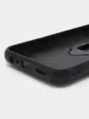 Черный чехол противоударный с кольцом на Honor X6 (Хонор Х6)