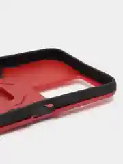 Красный чехол противоударный на Oppo A57s (Оппо А57с), с кольцом