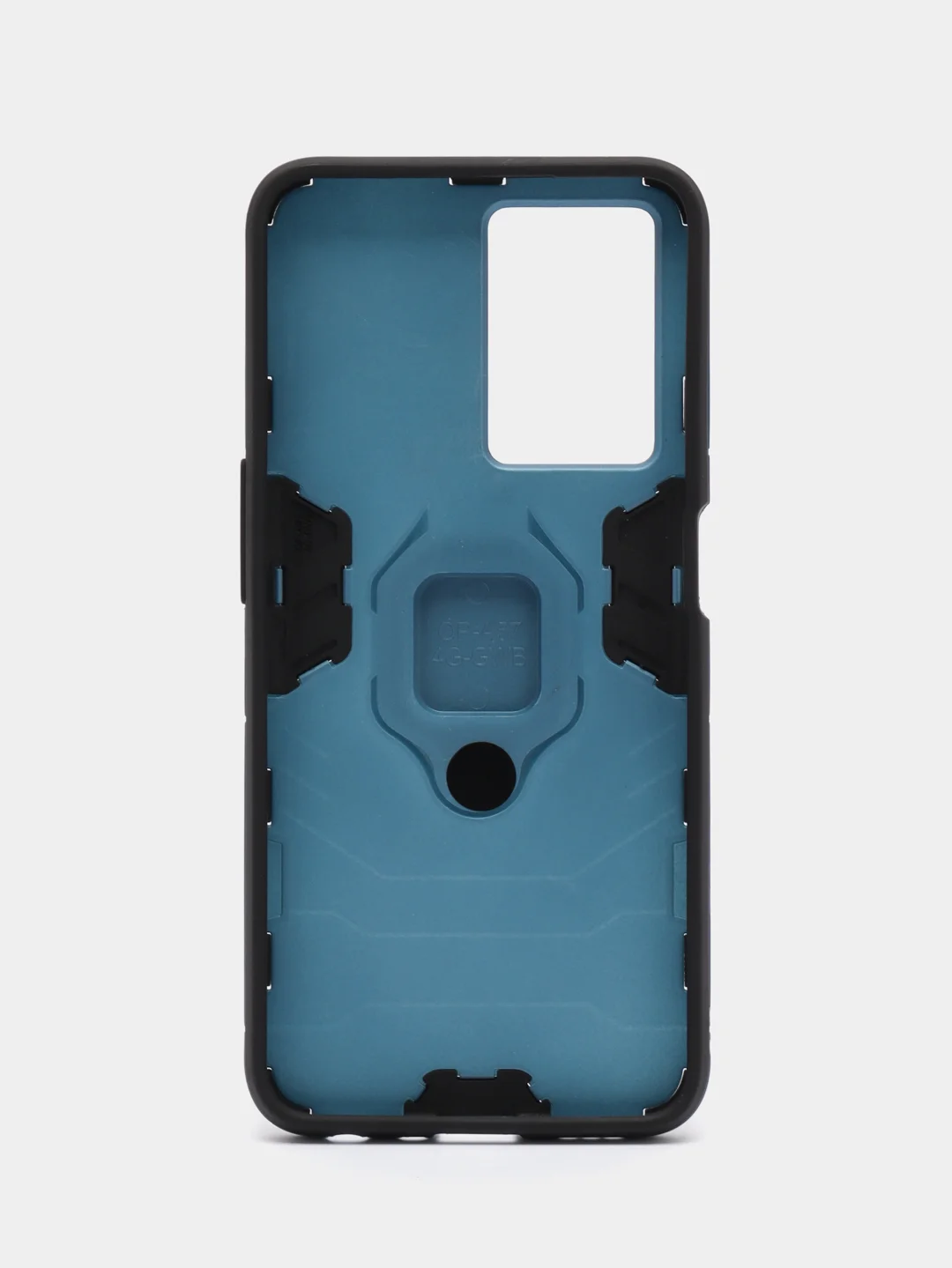 Синий меланж чехол противоударный на Oppo A57s (Оппо А57с), с кольцом