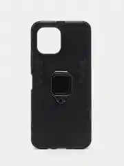 Черный чехол противоударный на Huawei Nova Y61 (Хуавей Нова У61), с кольцом