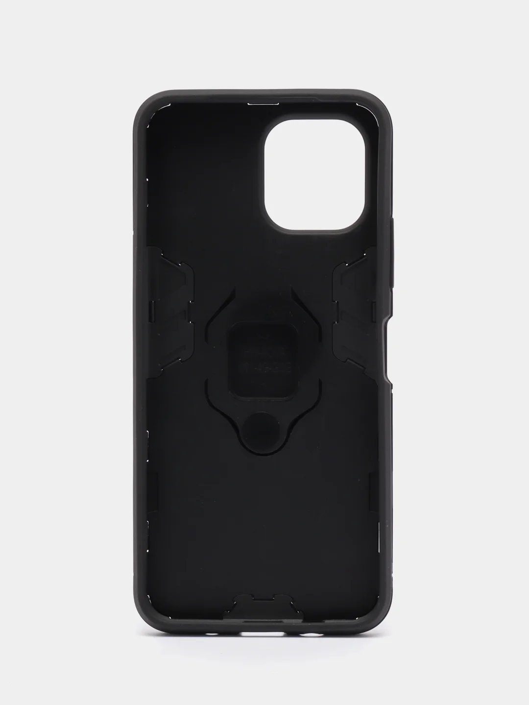 Черный чехол противоударный на Huawei Nova Y61 (Хуавей Нова У61), с кольцом