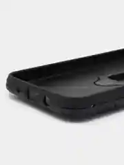 Черный чехол противоударный на Huawei Nova Y61 (Хуавей Нова У61), с кольцом