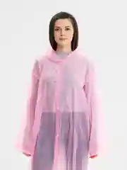 Зеленый дождевик с капюшоном