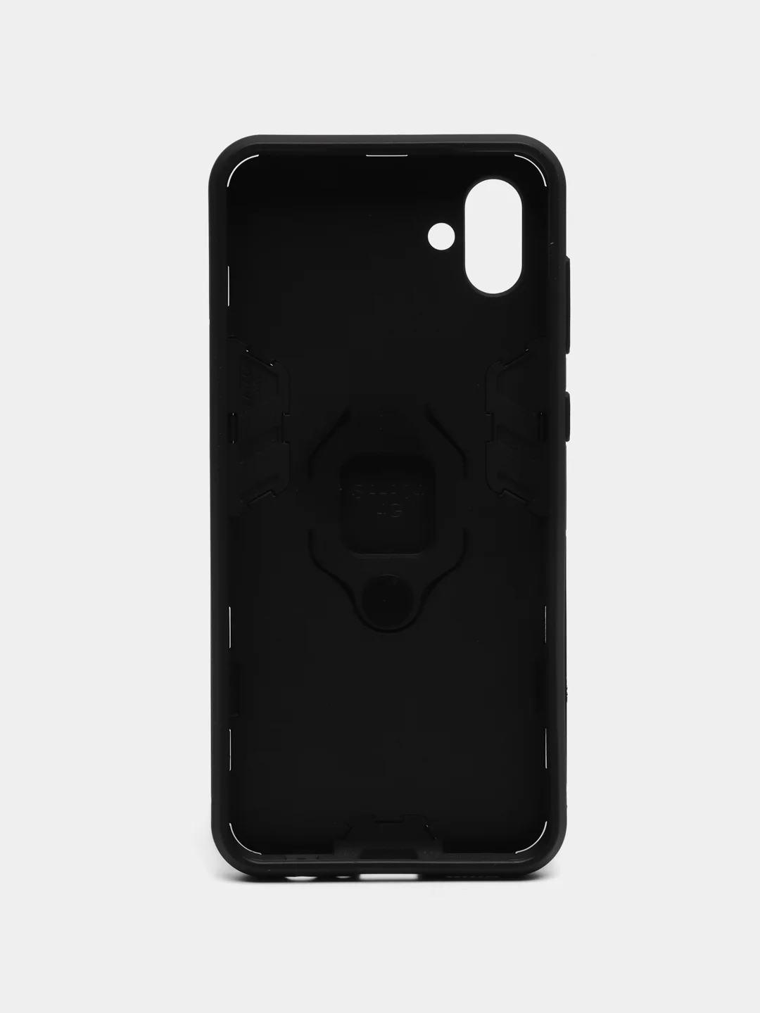 Синий меланж чехол противоударный с кольцом на Samsung Galaxy A04 (Самсунг Галакси А04)
