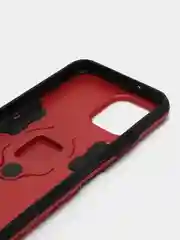 Красный чехол противоударный на Huawei Nova Y61 (Хуавей Нова У61), с кольцом