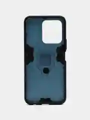 Синий меланж чехол противоударный с кольцом на Honor X6 (Хонор Х6)