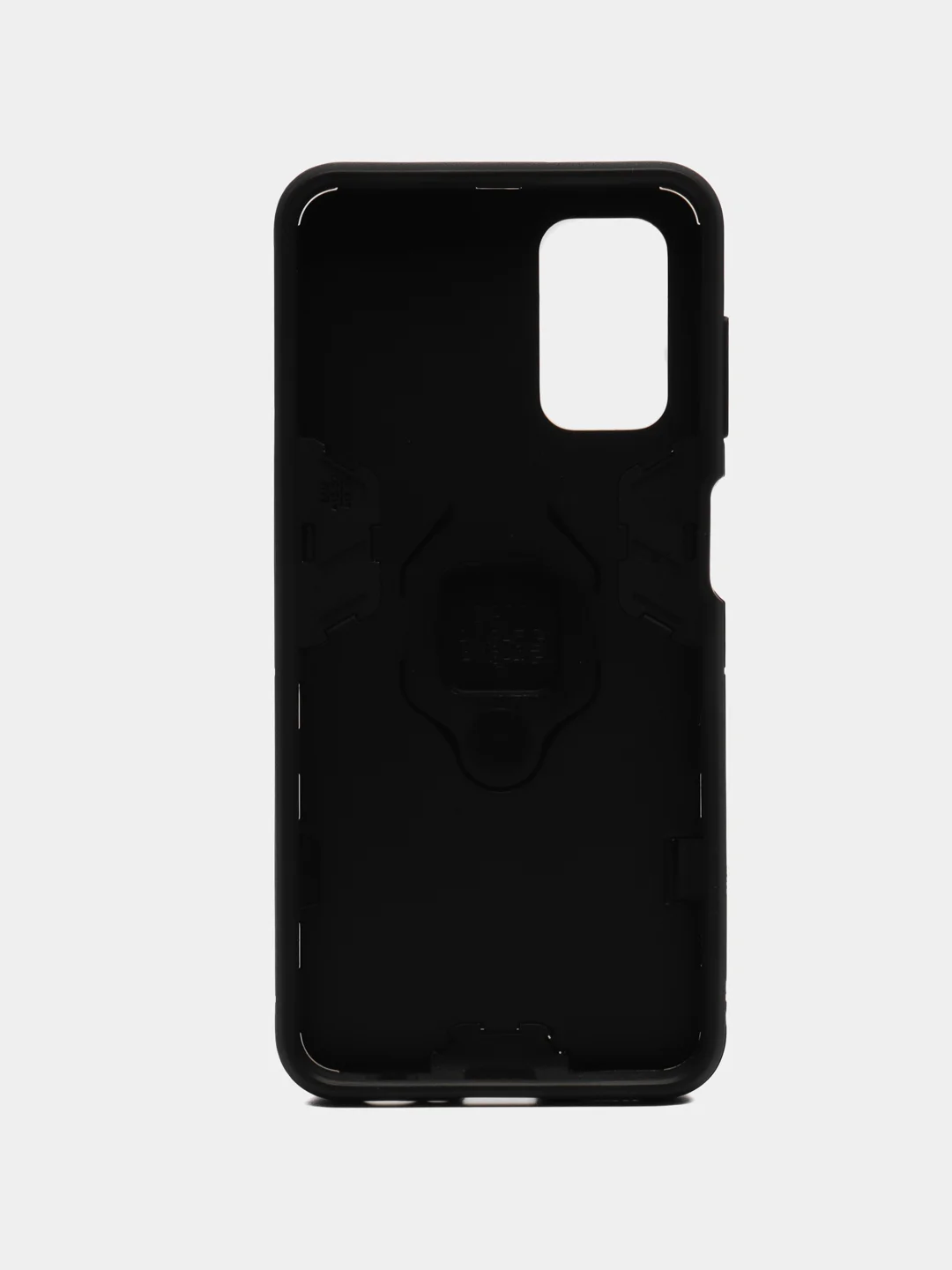 Черный чехол противоударный с кольцом на Samsung Galaxy A04s (Самсунг Галакси А04с)