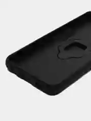 Черный чехол противоударный с кольцом на Samsung Galaxy A04s (Самсунг Галакси А04с)