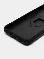 Черный чехол противоударный на Oppo A57s (Оппо А57с), с кольцом