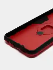 Красный чехол противоударный с кольцом на Samsung Galaxy A04 (Самсунг Галакси А04)
