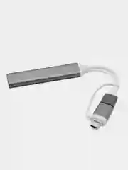 Хаб концентратор USB 3.0 HUB на 4 порта, переходник на Type - C
