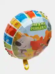 Шар фольгированный "Ми-Ми-Мишки", 18" / 46 см, Кеша, Тучка, Лисичка, Цыпа, День Рождения