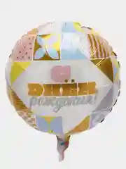 Шар фольгированный "С Днём рождения" Круг Мозаика, 18", 46 см