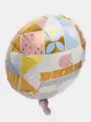 Шар фольгированный "С Днём рождения" Круг Мозаика, 18", 46 см