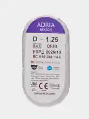 Контактные линзы ADRIA, Adria Season, квартальные, -1.25 / 14 / 8.6, 4 шт