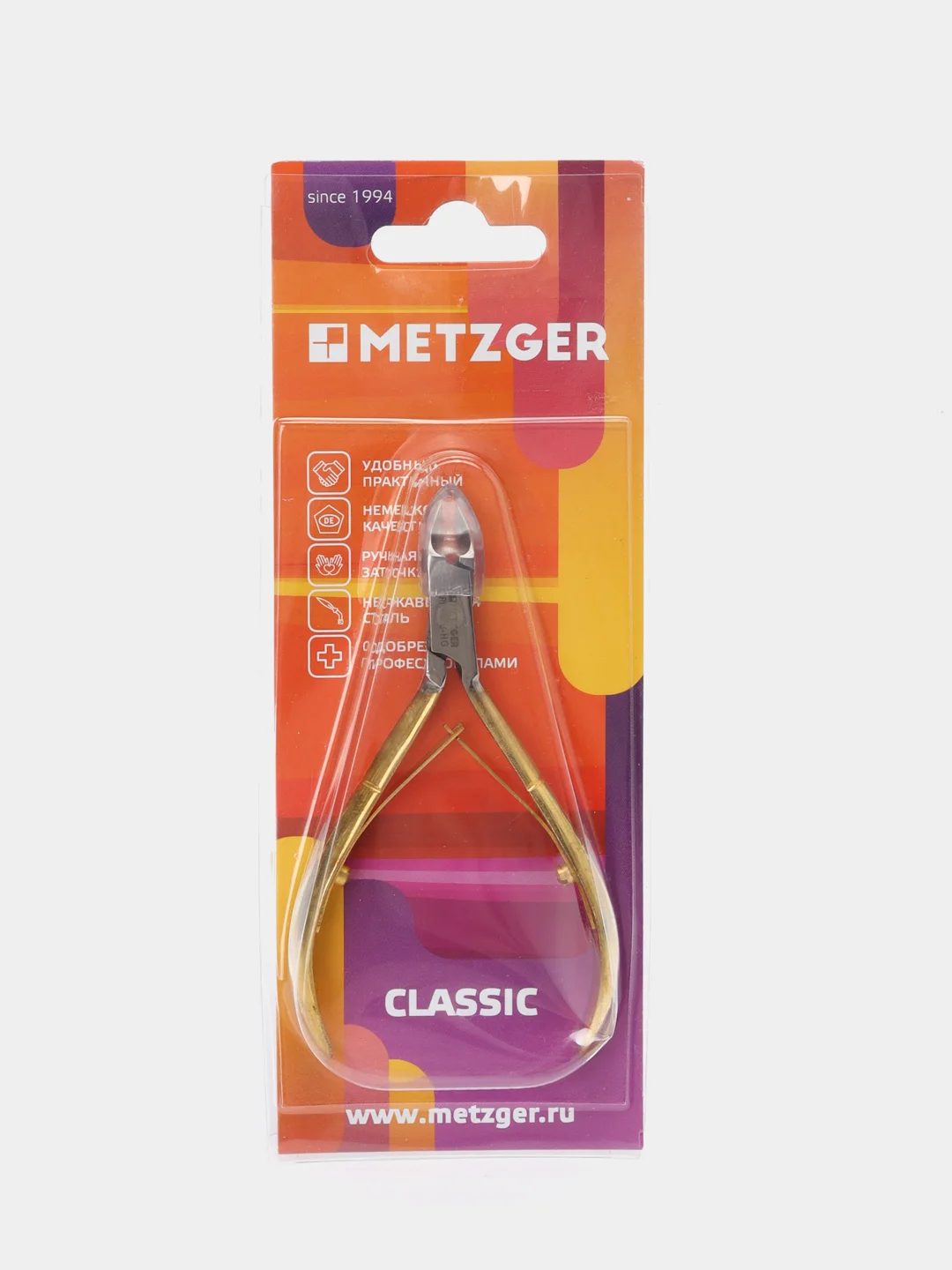 Кусачки кутикульные Classic PN-2/6-HG, позолоченные, 6 мм
