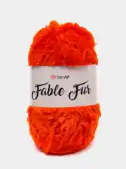 Оранжевый пряжа YarnArt Fable Fur, микро полиэстер, 100 г, 100 м