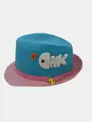 Голубой шляпа для девочки