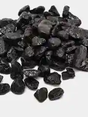 Черный грунт для аквариума "Тритон", блестящий, крупный, цветной, 800 г