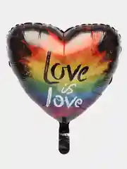 Шар фольгированный "Красочная любовь" Love is love, 18", 46 см