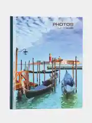 Голубой фотоальбом "Ассорти", 200 фото, 10 х 15, твёрдая обложка