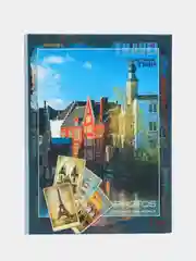 Светло-синий фотоальбом 100 фото, 10х15, "Путешествие", твёрдая обложка