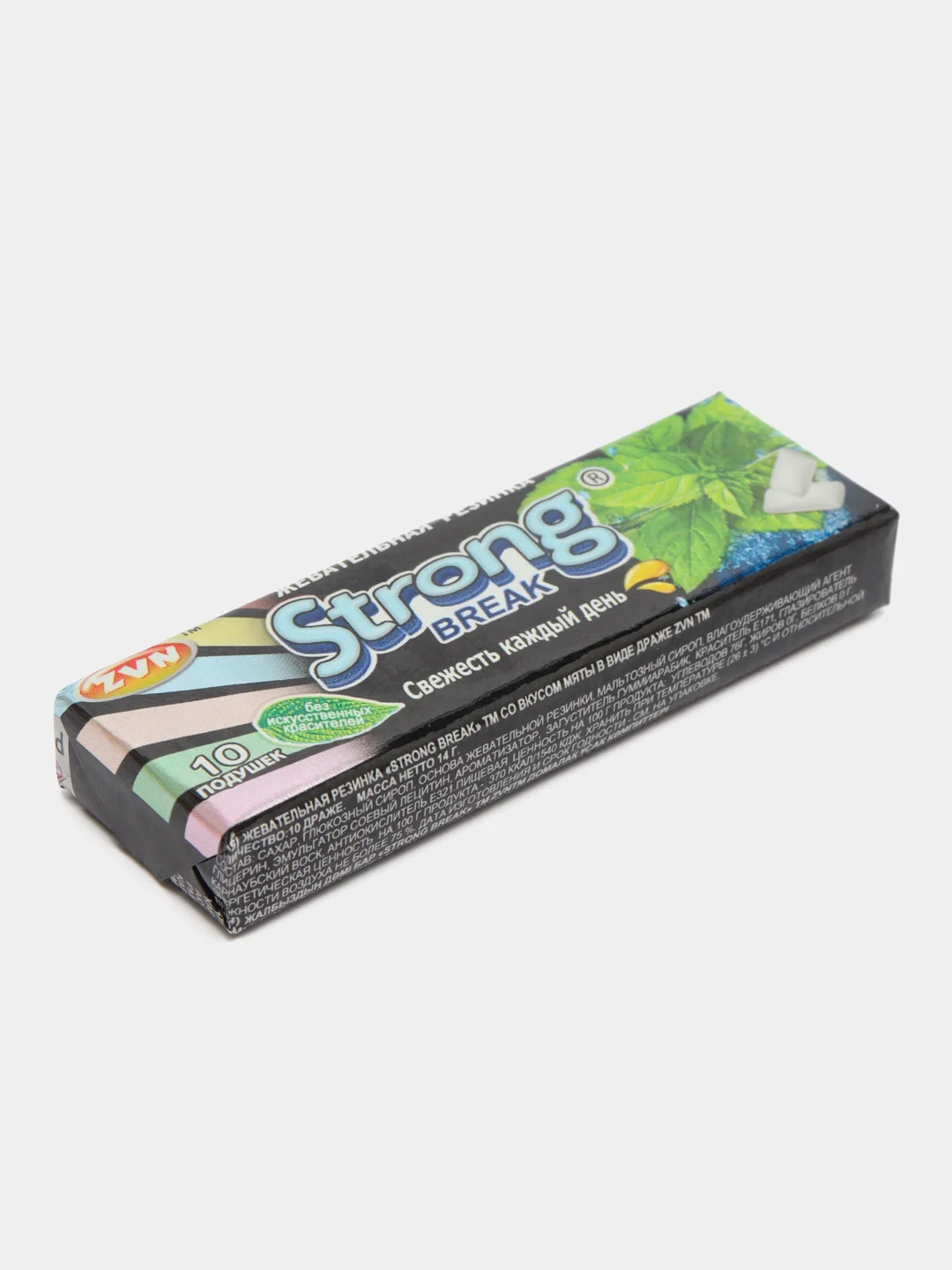 Жевательная резинка со вкусом мяты ZVN Strong break, 14 грамм