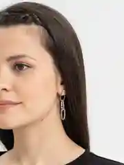 Серебряный серьги "Цепи"