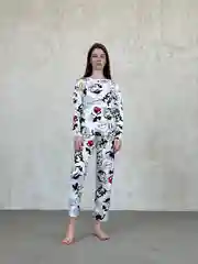 Разноцветный пижама для дома