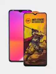 Черный защитное стекло Anti-Static для Infinix Smart 6 Plus (Инфиникс Смарт 6 Плюс)
