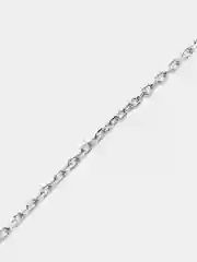 Серебряная цепочка, с крестиком сваровски, 925 проба