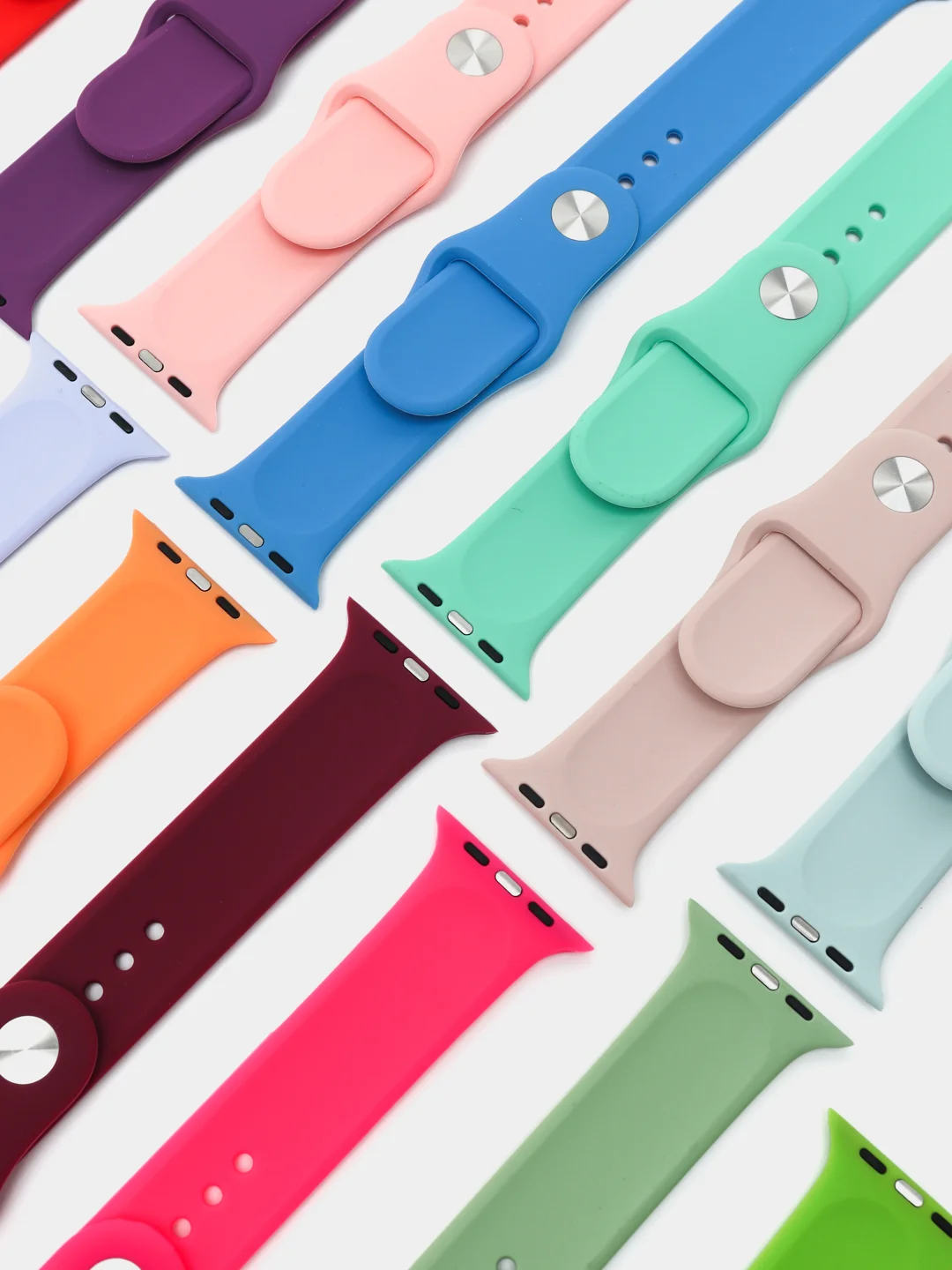 Ремешок для Apple Watch 3, 4, 5, 6, SE, 7, силиконовый