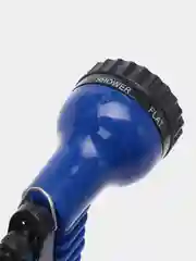 Синий шланг садовый для полива и мытья авто, саморастягивающийся, с пистолетом высокого давления