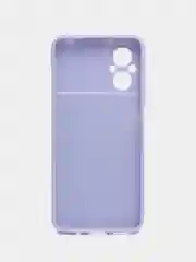 Лавандовый чехол Xiaomi Poco M5 (Сяоми Поко М5), силиконовый, под кожу, с кольцом