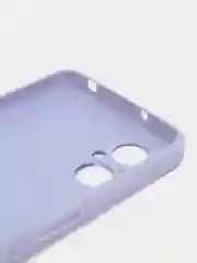 Лавандовый чехол Xiaomi Poco M5 (Сяоми Поко М5), силиконовый, под кожу, с кольцом