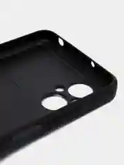 Темно-синий чехол Xiaomi Poco M5 (Сяоми Поко М5), силиконовый, под кожу, с кольцом