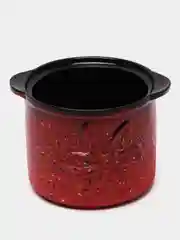Бордовый кастрюля керамическая, супница, горшок для запекания в СВЧ, духовке, печи. Для сервировки