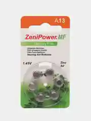 Батарейки для слуховых аппаратов ZeniPower ZA13, A13, PR48, AC13, DA13
