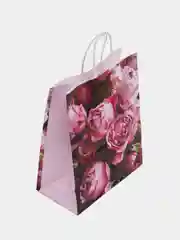 Белый крафт-пакет подарочный