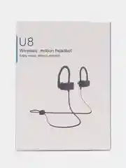 Черный наушники беспроводные, гарнитура, спортивные с ободком U8 Wireless motion headset