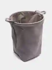 Вельветовая корзина для белья DeNASTIA, 36 х 45 см, серый